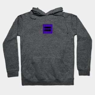 Checkerboard Equality purple Hoodie